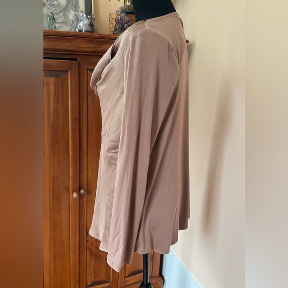 NWT Soft Surroundings Nikkita Top Chocolate Mint Size Medium - Picture 4 of 9